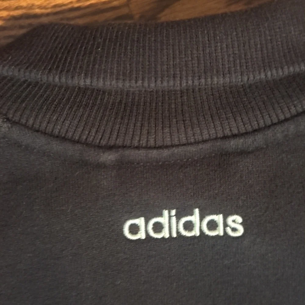 Adidas cotton blend Preppy zip front white stripes Black Track Jogger Jacket S - Picture 5 of 8